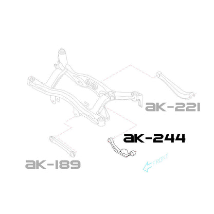Godspeed Subaru Legacy (BE/BH) 2000-03 Adjustable Rear Arms With Spherical Bearings