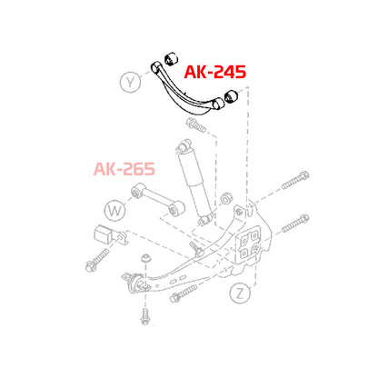 GODSPEED Ford Fusion 2006-12 Adjustable Rear Camber Arms With Spherical Bearings