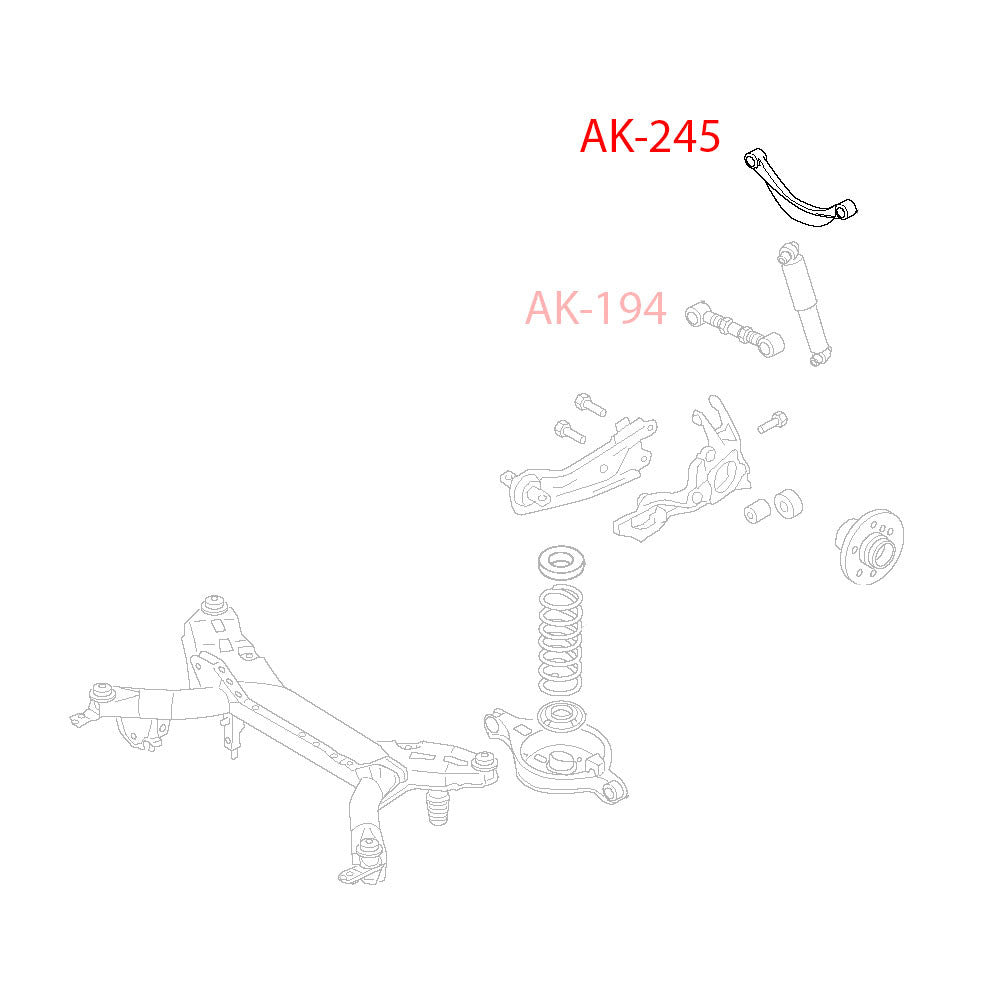 GODSPEED Mazda6 (GH) 2009-13 Adjustable Rear Camber Arms With Spherical Bearings