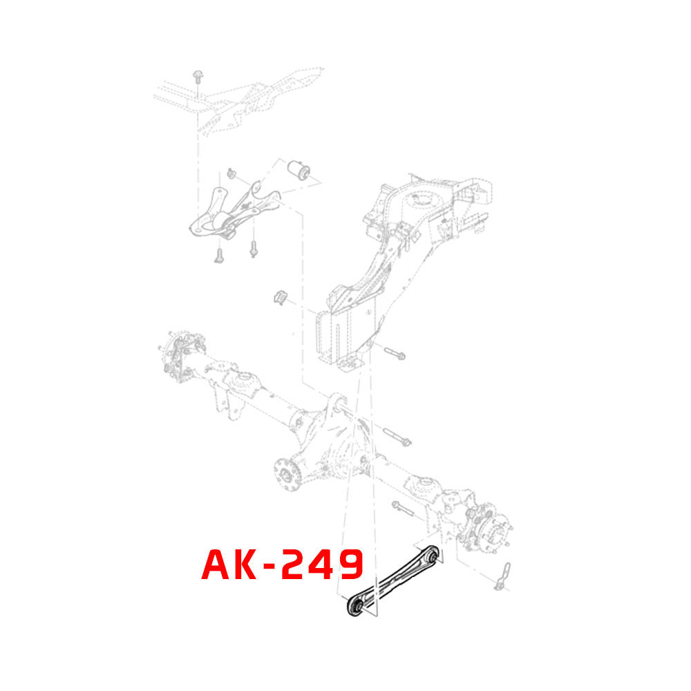 GODSPEED Ford Mustang (S197) 2005-14 Adjustable Rear Lower Control Arms w/ Spherical Bearings