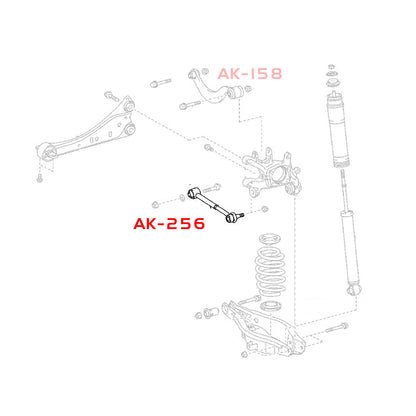 GODSPEED Lexus CT200h (ZWA10) 2011-17 Adjustable Rear Toe Rear Arms With Spherical Ball Joints