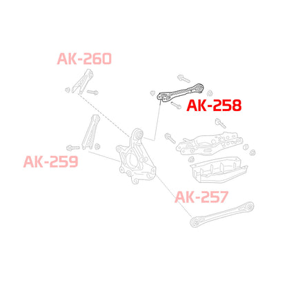 GODSPEED Cadillac ATS 2013-19 Adjustable Camber Rear Arms w/ Spherical Bearings