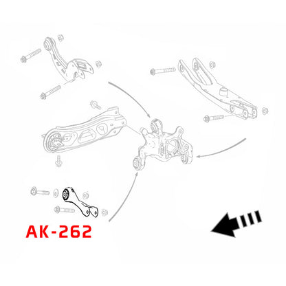 GODSPEED Infiniti QX30 (H15) 2016-19 Adjustable Rear Toe Arms w/ Spherical Bearings