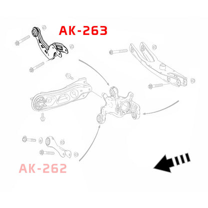 Godspeed Mercedes-Benz CLA-Class (C117) 2014-19 Adjustable Rear Arms With Spherical Bearings