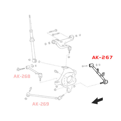 GODSPEED Lexus LS430 (XF30) 2001-06 Adjustable Rear Lower Camber Arms With Spherical Bearings
