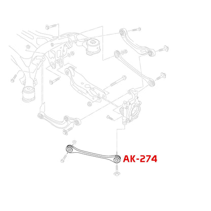 GODSPEED Audi A4 allroad (B9) 2017-23 Adjustable Rear Forward Toe Arms With Spherical Bearings