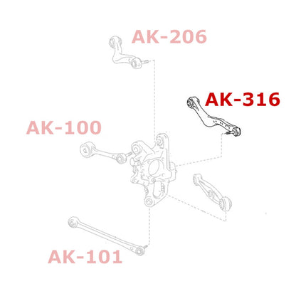 Godspeed Project Adjustable Rear Toe Arms for Lexus LS460 / LS600h (UCF40) 2007-2017
