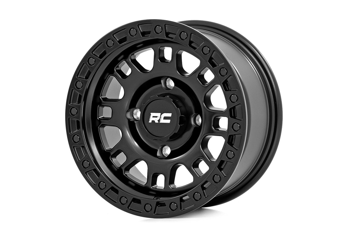 Rough Country  82 Series Wheel | UTV | Semi Gloss Black | 15x7 | 4x156 | +10mm