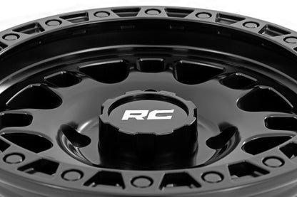 Rough Country  82 Series Wheel | UTV | Semi Gloss Black | 15x7 | 4x156 | +10mm