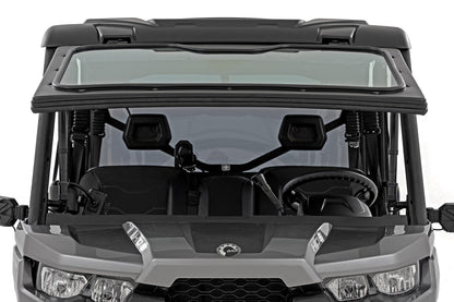 Electric Tilt Windshield | Glass | Formed Frame | Can-Am Defender HD 8/HD 9/HD 10