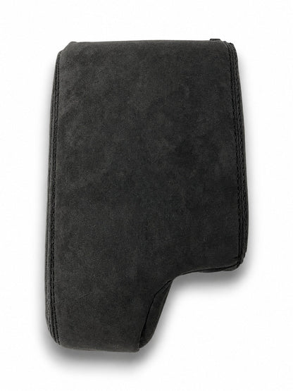 Charcoal Black Alcantara 9002 Console Armrest Cover For BMW E36 E46 1994-2006