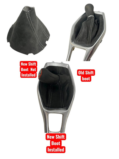 Alcantara 9002 Shift Boot Cover For Chevy Camaro SS 2016-2024