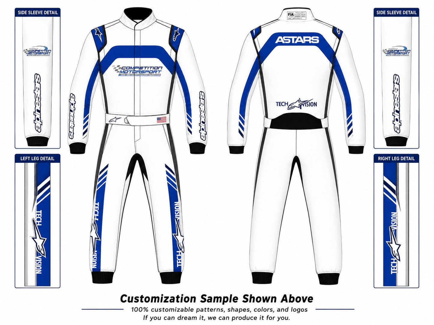Alpinestars TechVision V3 Custom Driver Race Suit