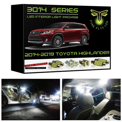 2014-2019 Toyota Highlander Super Bright 3014 Series LED interior light kit