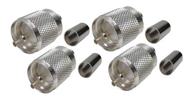Amphenol RF UHF Male Crimp Connectors
