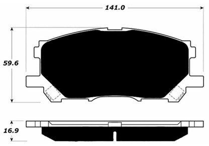 Porterfield Brake Pads for 2006 LEXUS RX 400H Hybrid