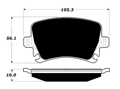 Porterfield Brake Pads for 2008 AUDI TT Quattro - V6 3.2L