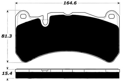Porterfield Brake Pads for 2012 MASERATI QUATTROPORTE
