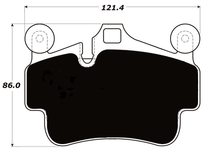 Porterfield Brake Pads for 2012 PORSCHE Boxster Spyder w/Iron Discs