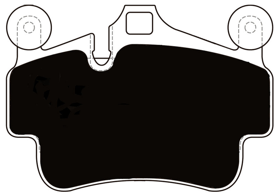 Porterfield Brake Pads for 2012 PORSCHE Boxster Spyder w/Iron Discs