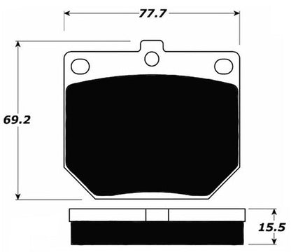 Porterfield Brake Pads for 1961 TRIUMPH TR 4A