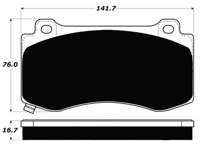 Porterfield Brake Pads for 2007 DODGE CHARGER SRT-8