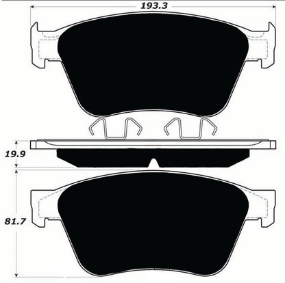 Porterfield Brake Pads for 2009 BENTLEY CONTINENTAL