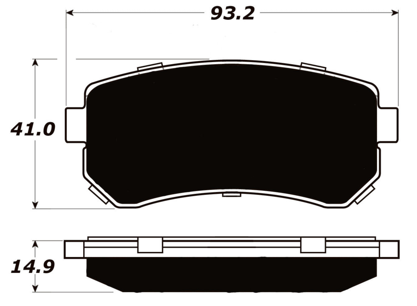 Porterfield Brake Pads for 2006 HYUNDAI ACCENT GLS