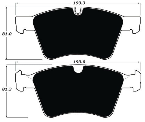 Porterfield Brake Pads for 2012 MERCEDES-BENZ GL550 w/373mm Front Rotor