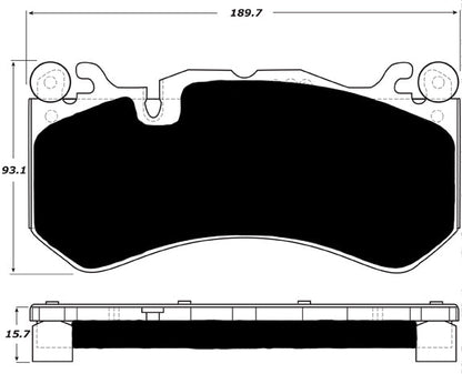 Porterfield Brake Pads for 2015 MERCEDES-BENZ C63 AMG Black Series Coupe