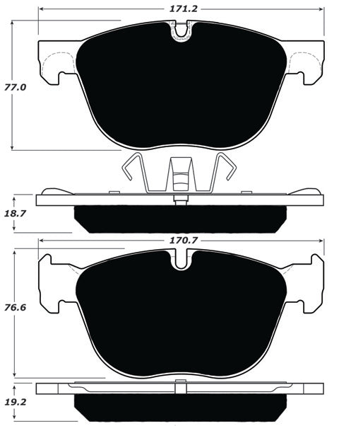 Porterfield Brake Pads for 2011 BMW X6 xDrive 35i