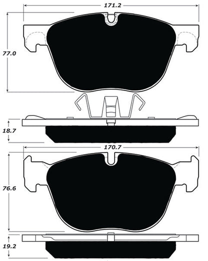 Porterfield Brake Pads for 2009 BMW X5 xDrive30i