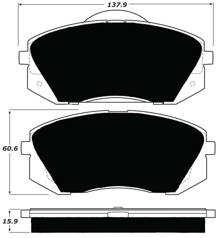Porterfield Brake Pads for 2010 HYUNDAI TUCSON FWD