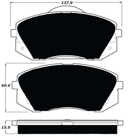 Porterfield Brake Pads for 2010 HYUNDAI TUCSON FWD