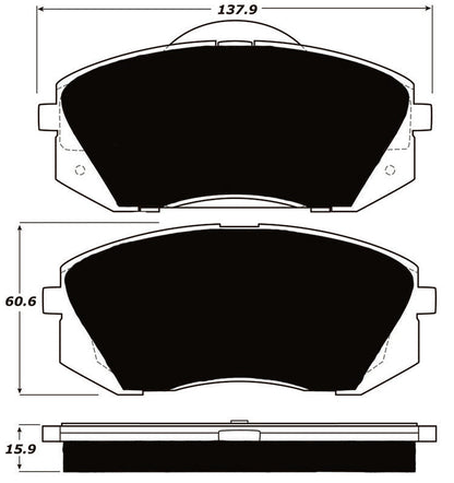 Porterfield Brake Pads for 2011 HYUNDAI TUCSON FWD