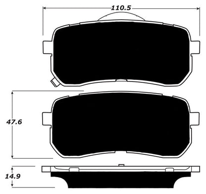 Porterfield Brake Pads for 2011 HYUNDAI VERACRUZ