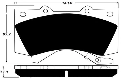 Porterfield Brake Pads for 2007 TOYOTA TUNDRA