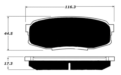 Porterfield Brake Pads for 2008 TOYOTA SEQUOIA