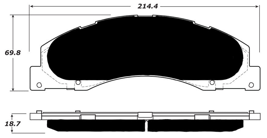 Porterfield Brake Pads for 2017 FORD E150, ECONOLINE