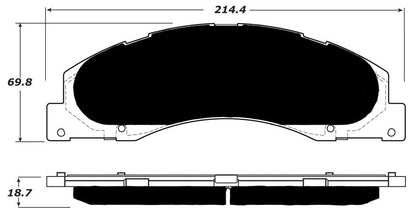 Porterfield Brake Pads for 2011 FORD E150, ECONOLINE
