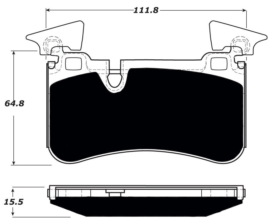 Porterfield Brake Pads for 2012 MERCEDES-BENZ SL63 AMG