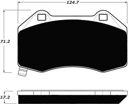 Porterfield Brake Pads for 2007 CHEVROLET COBALT  SS Brembo Front Calipers