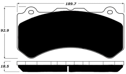 Porterfield Brake Pads for 2017 NISSAN GTR