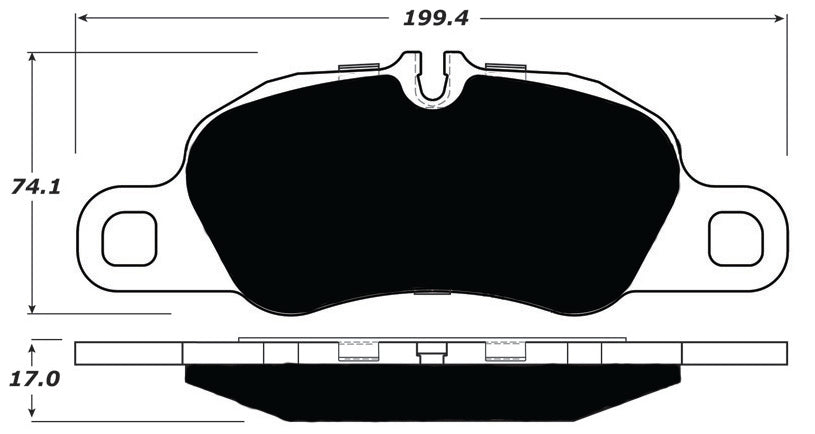 Porterfield Brake Pads for 2015 PORSCHE BOXSTER S