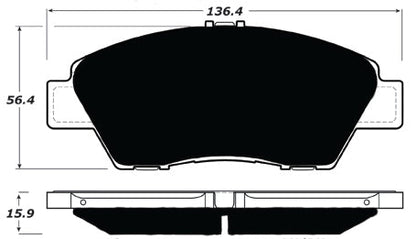 Porterfield Brake Pads for 2014 HONDA CR-Z