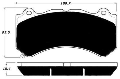 Porterfield Brake Pads for 2016 CADILLAC ATS-V