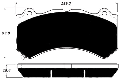 Porterfield Brake Pads for 2016 CHEVROLET CAMARO (Brembo 6 Piston)