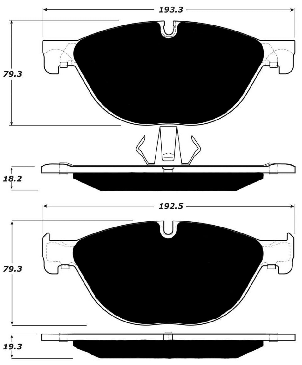 Porterfield Brake Pads for 2012 BMW 750 Series