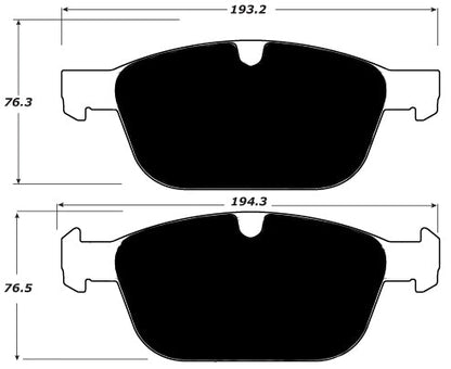 Porterfield Brake Pads for 2010 VOLVO XC90 w/328mm Front Disc