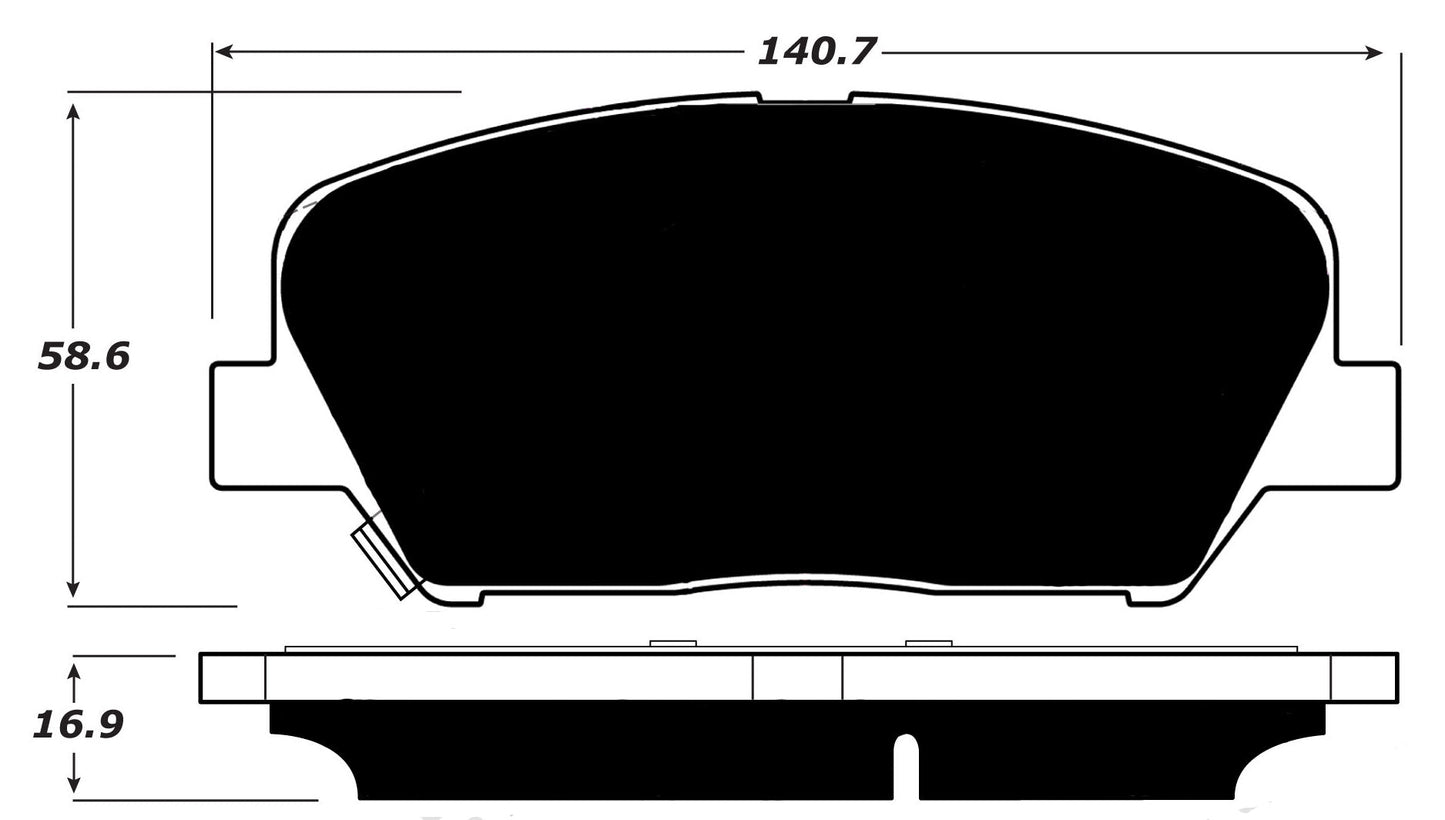 Porterfield Brake Pads for 2014 KIA Optima 2.4L w/320mm FD